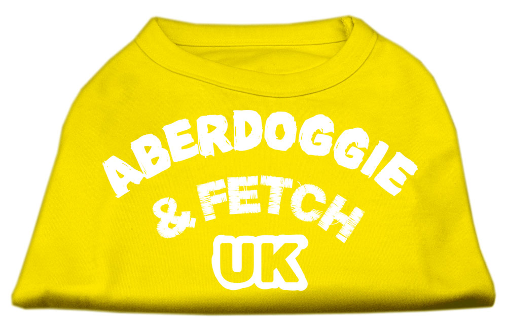 Aberdoggie UK Screenprint Shirts Yellow Sm